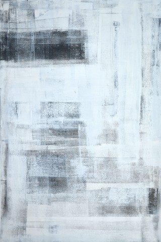 Black and White Abstract Art Painting